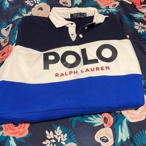 Polo mens long sleeve sweater